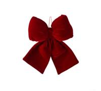 PureBowlic Décoration de Noël en velours rouge 20 cm