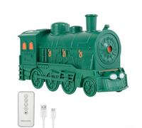 PureBowlic Diffuseur d'huiles essentielles en forme de train à vapeur - 300 ml - Humidificateur USB ultra silencieux - Télécommande 7 couleurs - Design vintage - Pour la maison, la chambre à coucher