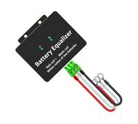 PureBowlic Égaliseur de batterie pour série 2 x 12 V 24 V, équilibreur d'affichage LED pour courant 5 A, boîtier en alliage d'aluminium pour batteries plomb-acide/LiFePO4/LTO, bornes M8, FBA052S