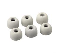 PureBowlic Embouts d'oreille en mousse à mémoire de forme pour Sony WF-1000XM4 WF-1000XM5 C700N LinkBuds S - Embouts de rechange doux à isolation acoustique avec étui (M, gris)