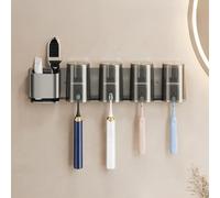 PureBowlic Étagère de salle de bain en aluminium antirouille sans perçage | Ruban adhésif sans perçage, installation sans dommages, support mural robuste, économie d'espace, installation facile (A)
