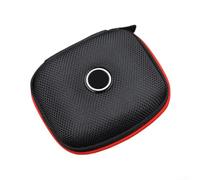 PureBowlic Étui de rangement pour écouteurs - KZ- -ZS10- Pro- ZSN- -ED9-, EVA - Coque rigide - Avec fermeture éclair et sangle - Pochette de transport portable pour écouteurs et câbles - Noir/argenté