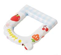 PureBowlic Housse de siège de toilette imprimée imperméable en EVA doux antidérapant pour toilettes standard de type O U Décoration de salle de bain Saisons confortables 40 x 38 cm (D)