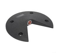 PureBowlic Instrument d'arpentage Plateforme routière à disque plat avec couvercle en verre, portée de 500 m, matériau ABS pour cartographie du sol, surveillance des autoroutes, métro, noir, 12,7 mm