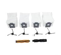 PureBowlic Kit d'accessoires de rechange pour aspirateur robot Dreame D20 Pro D20 Pro Plus RLD43SA RLD43SD avec brosse à rouleau, brosses latérales, sacs à poussière, filtration avancée, hygiénique