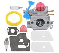 PureBowlic Kit de carburateur pour débroussailleuse 128C 128CD 128L 128LD 128RJ 128R remplace 545081848 545130001 C1Q-W40A, pour débroussailleuse Jonsered BC2126 BC2128 GT2128, construction en alliage