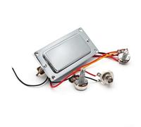 PureBowlic Kit de micro Humbucker à double bobine pour pots de 500 K, harnais de guitare électrique pré-câblé, pièces de rechange en métal pour une installation facile, environ 9,1 x 3,7 cm