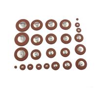 PureBowlic Kit de plaquettes de saxophone pour alto, ténor soprano, pièces de rechange haut de gamme pour plusieurs tailles pour l'entretien et l'étanchéité des clés (Tenor Leather Pad)