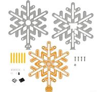 PureBowlic Kit de veilleuse flocon de neige avec variateur tactile, circuit imprimé SGL8022W, lampe LED acrylique 5 V USB-C Ed pour projets éducatifs de soudure, orange (A)