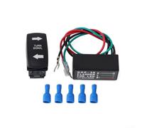 PureBowlic Kit d'interrupteur à bascule pour VTT, UTV hors route, clignotant SPDT avec LED verte et clignotant, composant électrique 12 V pour chariot Side by Side