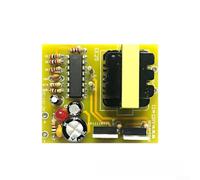 PureBowlic Kit d'onduleur 60 W CC/12 V vers CA/220 V Convertisseur Boost Convertisseur //, Transformateur haute fréquence 18 KHz pour projets de soudure électronique, compact //53 x 49 mm//FR-4
