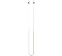 PureBowlic Lanière anti-perte en silicone pour Samsung Galaxy / Buds/ 3 Pro, sangle d'écouteurs sécurisée, sangle de cou légère pour jogging, déplacement, accessoire (blanc)