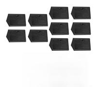 PureBowlic Lot de 10 équerres d'angle en forme de L à angle droit, plaques de réparation de meubles en plastique ABS robuste pour écrans en bois, lits, chaises, bureaux, armoires, tiroirs, étagères