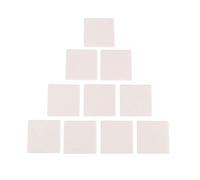 PureBowlic Lot de 10 plateaux de base en faïence blanche pour aquarium d'eau de mer SPS 4 x 4 cm, support sécurisé pour la croissance et l'affichage des coraux marins, décoration de réservoir de récif