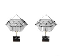 PureBowlic Lot de 2 colliers de serrage d'angle en acier inoxydable pour angle droit de 90 degrés, étau réglable pour le travail du bois, le soudage, l'encadrement de photos, projets de bricolage