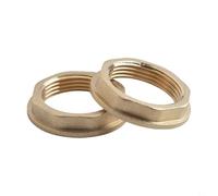 PureBowlic Lot de 2 écrous arrière en laiton BSP de 3,8 cm pour salle de bain, lavabo, bonde de vidage à main, filetage mâle avec raccord en métal de 55 mm de diamètre extérieur pour réparation et