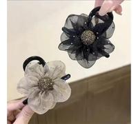 PureBowlic Lot de 2 pinces à cheveux en maille avec strass pour femme, faites à la main, accessoires de cheveux légers en acrylique léger, design élégant pour demi-queue de cheval, options de couleur