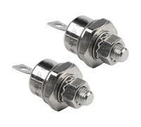 PureBowlic Lot de 2 redresseurs de diodes à montage sur goujon 40 A 1200 V, anode négative à cathode positive, boîtier en métal pour machine à souder, convertisseur d'alimentation, contrôle du moteur