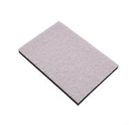 PureBowlic Lot de 2 tampons d'interface rectangulaires en éponge douce - Réduit les vibrations pour outils de ponçage - Support en mousse pour la conformité des contours - Blanc et noir - Pour le