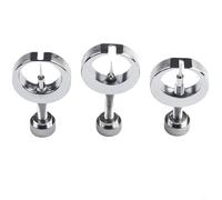 PureBowlic Lot de 3 extracteurs d'aiguilles en acier inoxydable pour manomètre de 0,7 mm, 1,0 mm, 1,2 mm pour réparation d'indicateurs de cadran, fabrication fine