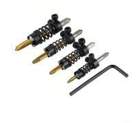 PureBowlic Lot de 4 tarauds à chanfreiner M35 HSS pour taraudage à cannelure droite M2.5-M6 Tour en métal Tête de machine chanfreinage, perçage et contrôle de la profondeur 4 ou 6 pièces