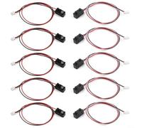 PureBowlic Lot de 5 modules de capteur de faisceau de coupure infrarouge 3/5 mm Commutateur photoélectrique NPN NO sortie 25 cm Détection pour Arduino PLC Relais Contrôle Industriel Automation Noir (3
