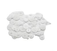 PureBowlic Lot de 58 engrenages en plastique - Module 0,5 - Pièces de construction pour moteurs robotiques - Assemblage d'arbre - Blanc - Tailles assorties - Kit éducatif pour hélicoptère - Pour