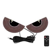 PureBowlic Lumière LED pour lunette arrière, télécommande à 14 modes dynamiques, alimentation USB, en plusieurs couleurs pour voiture, SUV, camion, jaune, rouge, bleu, blanc (B)