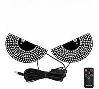 PureBowlic Lumière LED pour lunette arrière, télécommande à 14 modes dynamiques, alimentation USB, en plusieurs couleurs pour voiture, SUV, camion, jaune, rouge, bleu, blanc (C)