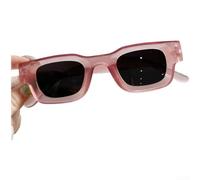 PureBowlic Lunettes de soleil concaves carrées rétro pour femme Protection | Design concave carré rétro, protection des yeux UV385, pour un look surdimensionné tendance, option de verres noirs et gris