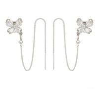 PureBowlic Manchette d'oreille en cuivre avec oxyde de zirconium pour écouteurs ouverts, breloque florale à clipser, support sécurisé anti-perte, accessoire de boucles d'oreilles élégant argenté doré