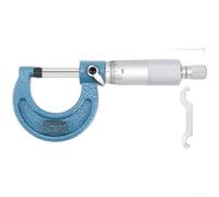 PureBowlic Micromètre mécanique extérieur 0-25/50/75 mm pour une précision de 0,01 mm, jauge de diamètre externe en acier inoxydable pour mesure industrielle, butée à cliquet et enclumes en carbure