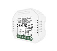 PureBowlic Module variateur d'intensité WiFi Smarts pour application, télécommande sans fil, voix pour Alexa, pas de concentrateur nécessaire, design compact pour l'éclairage de la maison, blanc, 52 x