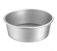 PureBowlic Moule à gâteau en mousseline de soie en alliage d'aluminium pour fond amovible, cuisson ronde antiadhésive pour une répartition homogène de la chaleur, design à bord enroulable pour un
