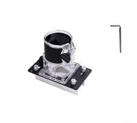 PureBowlic Outil de localisation de rainurage en alliage d'aluminium, support de fixation de base fendue de 65 mm pour débroussailleuse, épaisseur réglable de 0 à 5 cm pour rainurage et chanfreinage