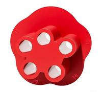 PureBowlic Outil de marquage multi-ouvertures pour armoires de cuisine, marqueur de ligne ABS pour bordure lisse, jauge de traçage pour tracer des lignes sur meubles, rouge (E)