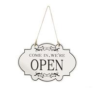 PureBowlic Panneau de visite réversible 28 x 20 cm avec trous pré-percés | Visibilité bidirectionnelle, texte clair des deux côtés, pour une mise à jour instantanée du statut, indispensable pour le