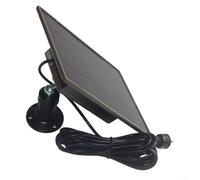 PureBowlic Panneau solaire pour caméra de piste, 6000 mAh rechargeable avec port de type C, chargeur extérieur étanche IP66 pour WingHome pour bushnell pour caméras de chasse Spypoint 3G 4G, noir
