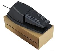 PureBowlic Pédale de sustain pour clavier numérique pour prise jack 6,35 mm, base en caoutchouc antidérapant, plate-forme ergonomique inclinée, construction ABS, compatibilité, noir