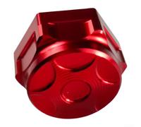 PureBowlic Plaque supérieure en alliage d'aluminium CNC, couvercle décoratif pour moto Light Bee - Finition anodisée pour accessoire de modification, montage léger 19 g, noir, rouge, or, bleu, argent