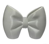 PureBowlic Porte-brosse à dents et organisateur de stylos pour impression 3D PLA, joli gobelet de rangement pour salle de bain ou bureau, récipient décoratif rose et blanc 14,89 x 7,08 x 10,98 cm