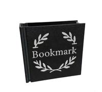 PureBowlic Porte-marque-page et organisateur de stylos imprimé en 3D pour bureau, support de rangement de bureau en plastique robuste avec design élégant pour livres, fournitures de bureau et