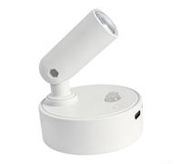 PureBowlic Projecteurs magnétiques rechargeables avec télécommande, capteur tactile et de mouvement, 3 couleurs à intensité variable, applique murale sans fil pour couloir, entrée, chargement USB