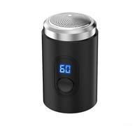 PureBowlic Rasoir électrique pour homme, //USB-C//rechargeable pour mini tondeuse à barbe avec affichage LED, kit de toilettage portable et lavable pour voyage, voiture et usage domestique, noir