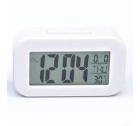 PureBowlic Réveil numérique en plastique ABS Bureau de chevet | Design compact de 8,9 cm, convient aux tables de chevet, bureaux, sacs à dos, construction légère et facile à transporter