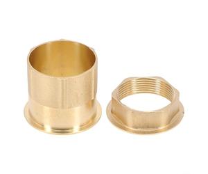 PureBowlic Robinet mitigeur monobloc en laiton de 32 mm pour évier de cuisine, évier, salle de bain, raccord de tuyau en métal robuste avec filetage fin, taille intérieure 30 mm, largeur 45 mm