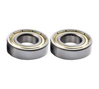PureBowlic Roulement de moteur 6002RS pour Ninebot pour scooter électrique Max G30 ES2 E22 Roulements à billes de roue arrière 35 mm OD 20 mm ID Pièces de rechange argentées haute performance longue