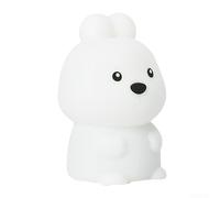 PureBowlic Smarts Veilleuse LED avec reconnaissance vocale IA et Wi-Fi, robot de conversation intelligent pour la maison, support vocal et multilingue, motif animal mignon (chien/lapin/ours) (lapin)