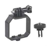 PureBowlic Support de montage supérieur pour DJI pour mini 5 Pro, adaptateur réglable pour caméras d'action et lumières de remplissage, accessoire ABS compatible trépied 6,35 mm, design pliable, noir