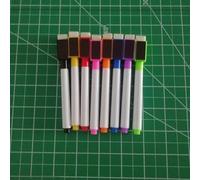 PureBowlic Tableau blanc magnétique effaçable à sec pour avis de cuisine, film PET réutilisable pour une forte adhérence, brillant facile à nettoyer, comprend 8 marqueurs de couleur, pour format A4